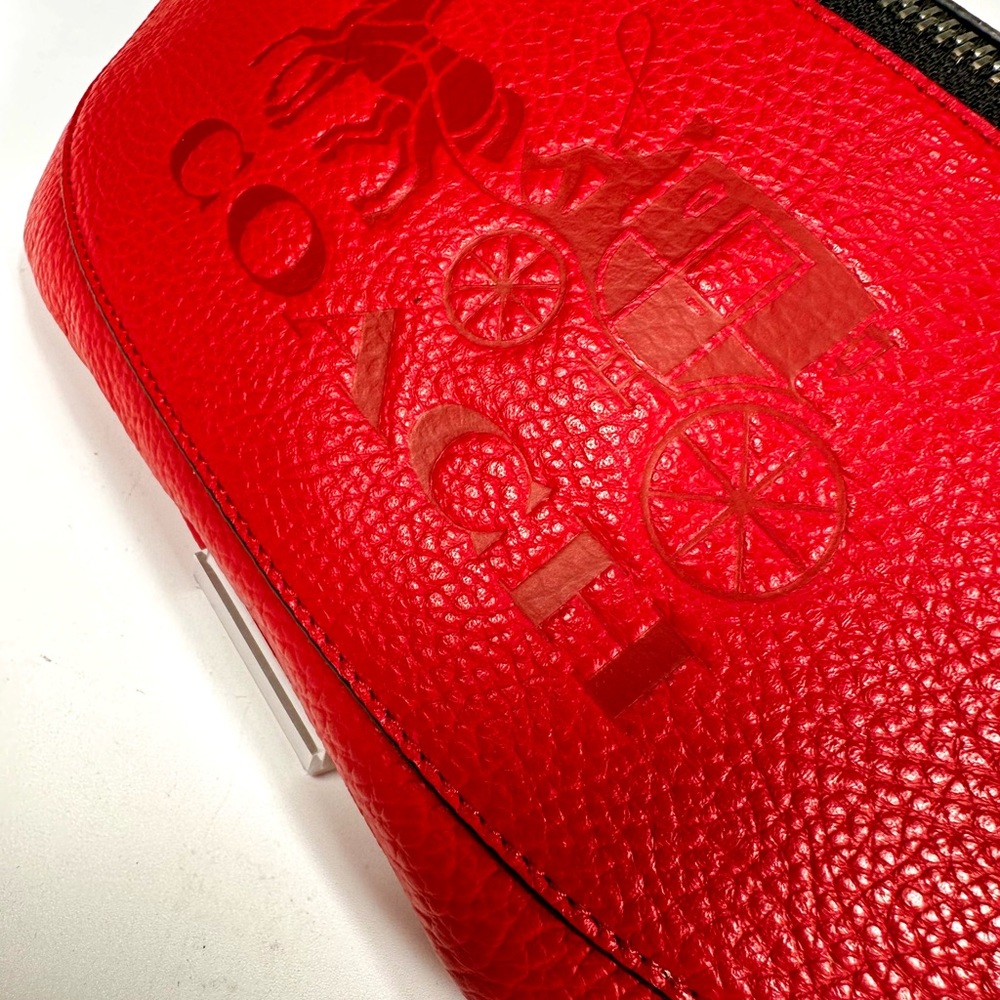 Coach Red Warren Leather Belt/Sling Bag Unisex - Picture 6 of 11